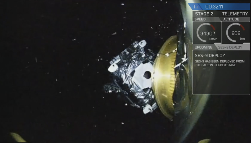 Illustration for article titled El Falcon 9 de SpaceX vuelve a estrellarse al intentar aterrizar sobre una barcaza